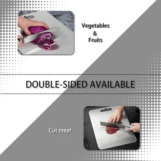 Alt view image 5 of 7 - Titanium Cutting Board for Kitchen,2 Packs Titanium Cutting Board Hygienic, Durable, Easy to Clean, and Safe Ideal Size for Everyday Use