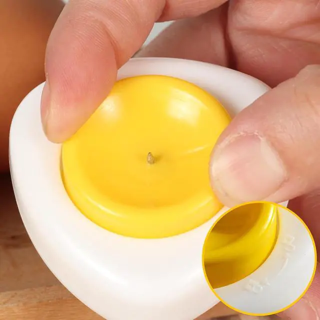 Alt view image 3 of 6 - Magnetic Egg Piercer Tool for making holes in raw eggs to achieve perfectly boiled eggs, egg hole puncher Pricker with Safety Lock Egg Pin,