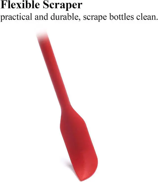 Alt view image 3 of 6 - Beauty Spatula 4 PCS Makeup Spatula Mini Silicone for Cosmetics & Kitchen - 3 Sizes