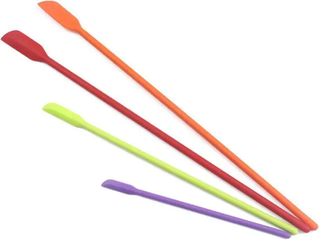 Alt view image 5 of 6 - Beauty Spatula 4 PCS Makeup Spatula Mini Silicone for Cosmetics & Kitchen - 3 Sizes