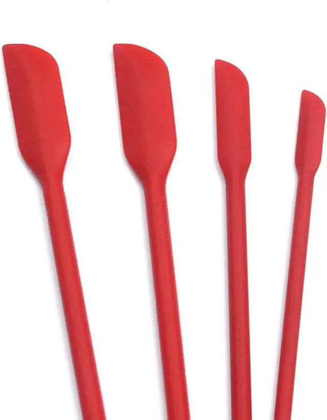 Alt view image 4 of 6 - Beauty Spatula 4 PCS Makeup Spatula Mini Silicone for Cosmetics & Kitchen - 3 Sizes