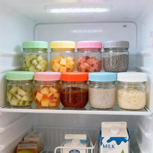 Alt view image 2 of 7 - Mason Jar Lids Regular Mouth, 9 Pack, Plastic Leak-Proof Canning Lids | Reusable Mason Jar Tops with Silicone Rings and Removable Labels for Ball, Kerr and More, Thickened & Dishwasher Safe