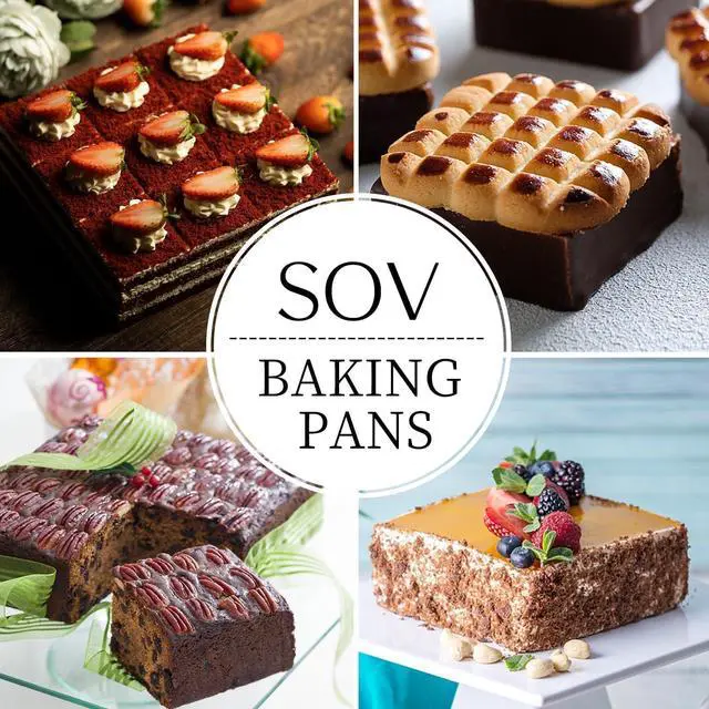 Alt view image 4 of 6 - SOV Silicone Square Cake Pan - 10 inch silicone baking pans, Non-Stick, Heat Resistant baking molds are perfect for Cakes, Brownies, Cheesecakes, Pie, Bread (blue)