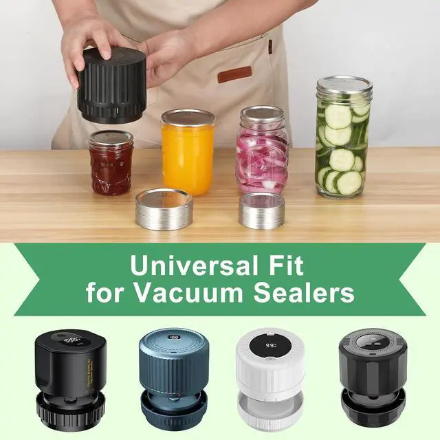 Alt view image 4 of 7 - 52 pcs Canning Lids, Regular & Wide Mouth Mason Jar Lids Set, Canning Jar Lids for Ball & Kerr, Redefining Leak-Proof with Perfect Airtight Seal, Compatible with Electric Vacuum Sealers