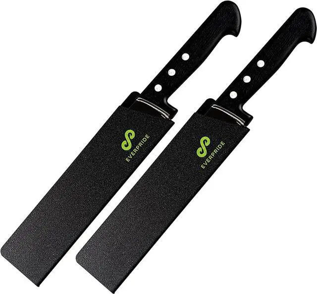 Main image of EVERPRIDE 8 Inch Chef Knife Sheath Set (2-Piece Set) Universal Blade Edge Cover Guards for Chef and Kitchen Knives Durable, BPA-Free, Felt Lined, Sturdy ABS Plastic Knives Not Included