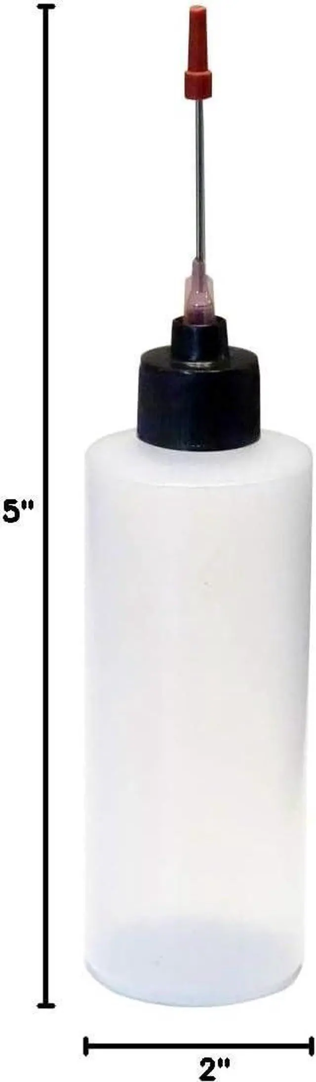 Alt view image 3 of 3 - 2-4oz Plastic Squeeze Bottles with 1.5 inch Stainless Steel Applicators