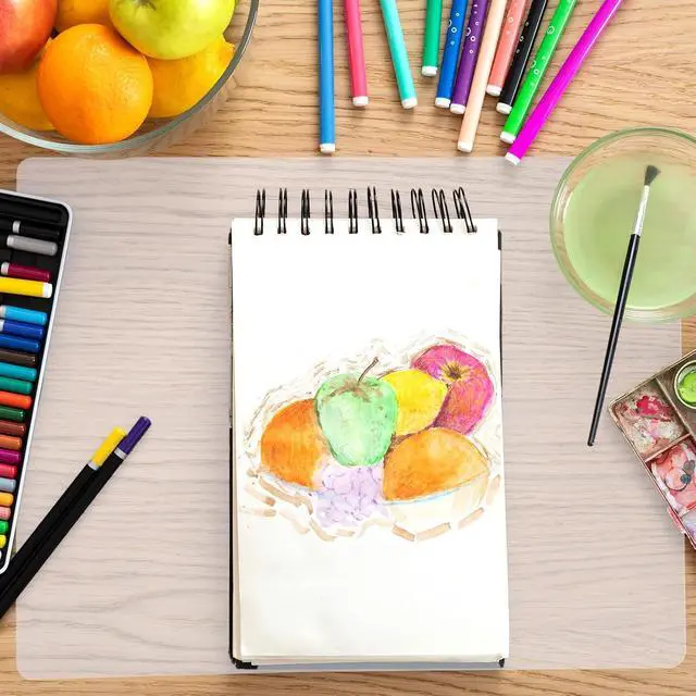 Alt view image 6 of 7 - 2pcs Silicone Mats for Crafts Small, 9.45 X 7.87 In Silicone Mats for Crafts, Non-Stick Baking Mat, Small Heat Resistant Placemat