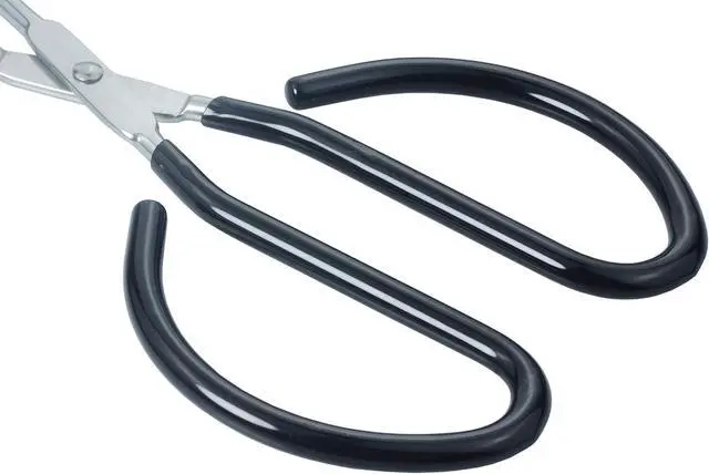 Alt view image 3 of 5 - HINMAY 10-Inch Heavy Duty Stainless Steel Kitchen Scissor Tongs, Set of 2