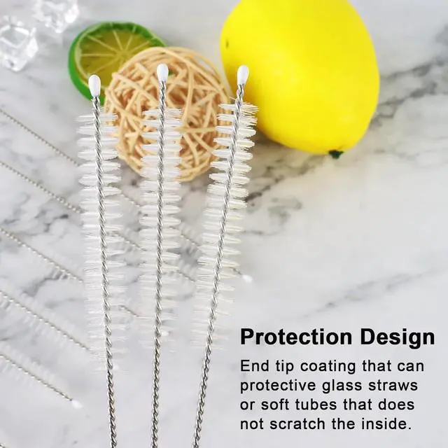 Alt view image 4 of 7 - Replacement Straws Compatible with HydroJug Traveler 40 oz,Clear Drinking Straws for Hydrojug Traveler 40 oz Tumbler Cup,Reusable Straw Cleaner Brush for Hydrojug Traveler Tumbler Accessories
