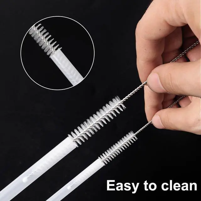 Alt view image 5 of 7 - Replacement Straws Compatible with HydroJug Traveler 40 oz,Clear Drinking Straws for Hydrojug Traveler 40 oz Tumbler Cup,Reusable Straw Cleaner Brush for Hydrojug Traveler Tumbler Accessories