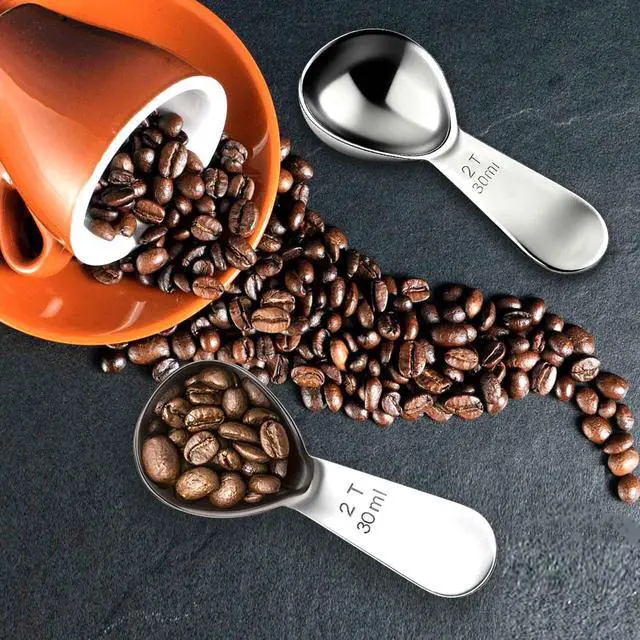 Alt view image 2 of 7 - 18/8 Stainless Steel 2 Tbsp Coffee Scoop - Exact Measuring Spoon (30ml)