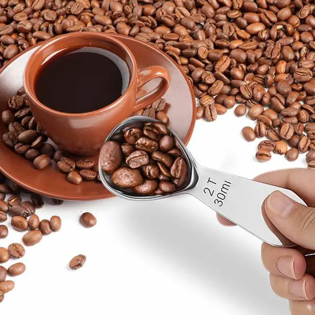 Alt view image 5 of 7 - 18/8 Stainless Steel 2 Tbsp Coffee Scoop - Exact Measuring Spoon (30ml)
