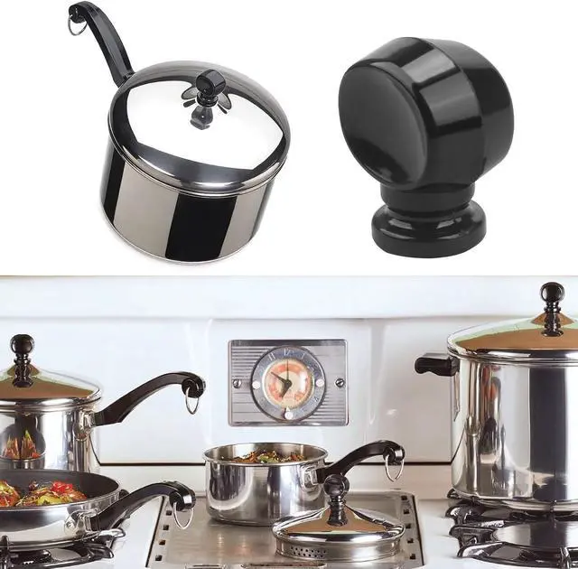 Alt view image 7 of 7 - P08-035 Fry Pan Lid Knob Replacement for Farberware Pot & Pan Parts | Lid Handle Replacement Compatible with Farberware Frying Pan, Skillet, Saucepan, Cooking Pot, Saute Lids