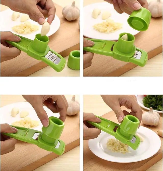 Alt view image 5 of 7 - Zittop Multifunction Stainless Steel Pressing Garlic Slicer Cutter Shredder Kitchen To Garlic Slicer