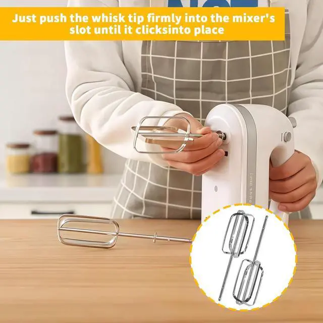 Alt view image 7 of 7 - Hand Mixer Beaters for Hamilton Beach | Hand Mixer Attachments Compatible with 62682RZ 62692 64699 62695V Electric Mixer