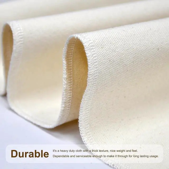 Alt view image 3 of 7 - Prutomr Dough Proofing Cloth 35"x26" Large, Professional Heavy Duty Bakers Couche for Bagutter Loaves, 100% Natural Unbleached Cotton Fabric Towel for French Baguettes, Shaping Tool for Bread Baking