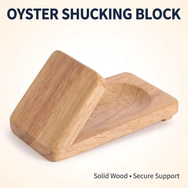 Alt view image 6 of 7 - Oyster Shucking Opener Oyster Opener Seafood Clamp Tool Holder Shellfish Hand Shellcrab Oyster Knife Shucker Sheller Easy Install Easy to Use Specialty Tools,