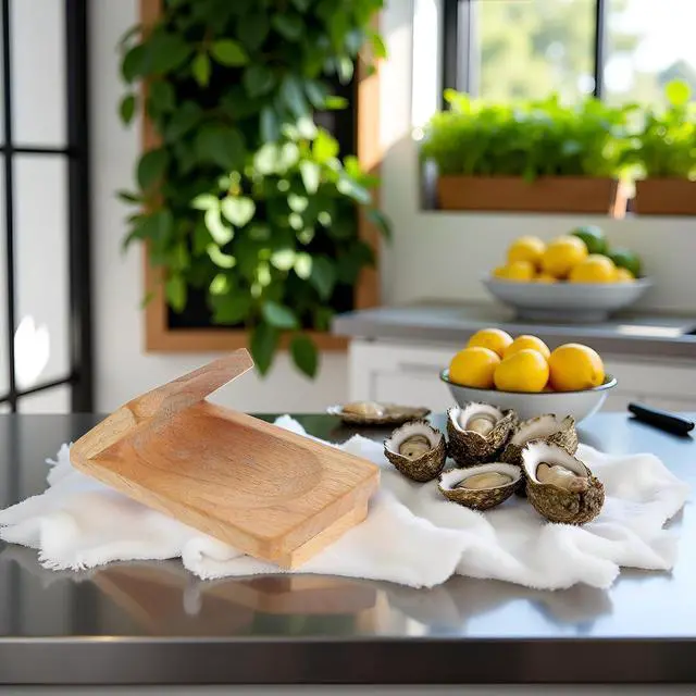 Alt view image 7 of 7 - Oyster Shucking Opener Oyster Opener Seafood Clamp Tool Holder Shellfish Hand Shellcrab Oyster Knife Shucker Sheller Easy Install Easy to Use Specialty Tools,