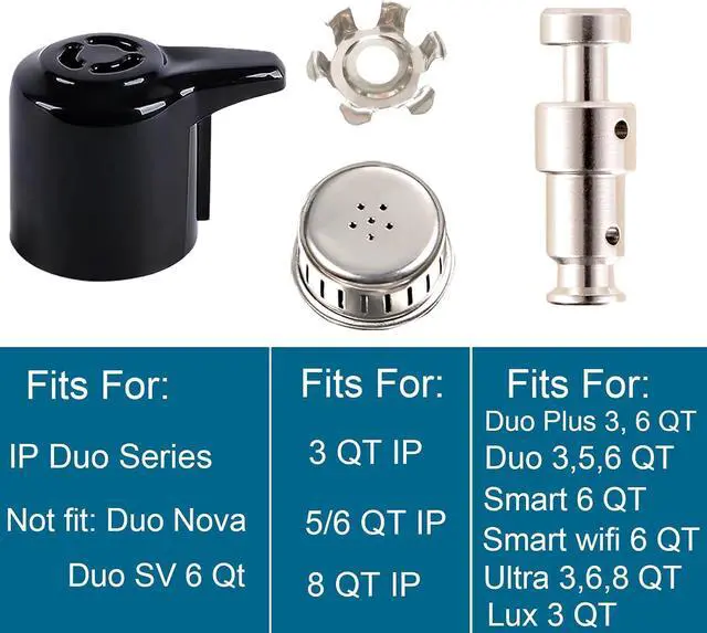 Alt view image 7 of 7 - Replacement Parts for Instant Pot Duo/Duo Plus 5&6QT, 10Pcs Set with Steam Release Valve, Sealing Ring, Float Valve replacement for Instant Pot, lid replacement for Instantpot IP-DUO50 IP-DUO60