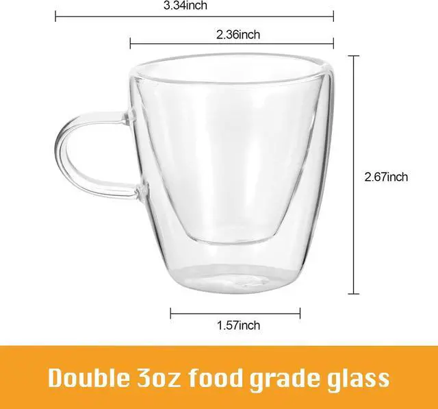 Alt view image 2 of 7 - MVPLUE-Mini Express Swiss Single Tube Moka Pot Aluminum RedMoka Set includes One Double Wall 3oz Cup,Enjoy delicious coffee in no time