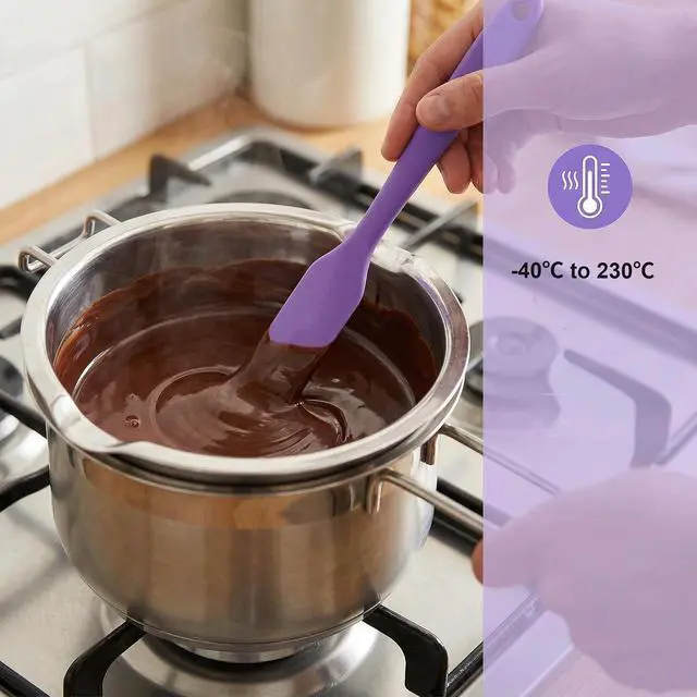 Alt view image 3 of 7 - 3 Pcs Jar SpatulaFood Grade Silicone Spatula,Sourdough SpatulaSpatulas Silicone Heat Resistant,for Mixing, Scraping, and Spreading Cake Butter,Dishwasher Safe, BPA Free