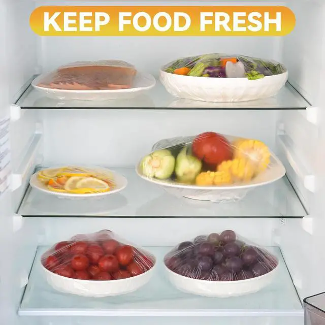 Alt view image 7 of 7 - 200pcs Bowl Covers Bread Proofing Reusable Large Shower Caps for Sourdough Bread Baking Rising Elastic Plastic Wrap for food Keep Food Fresh Outdoor Keeping Bags