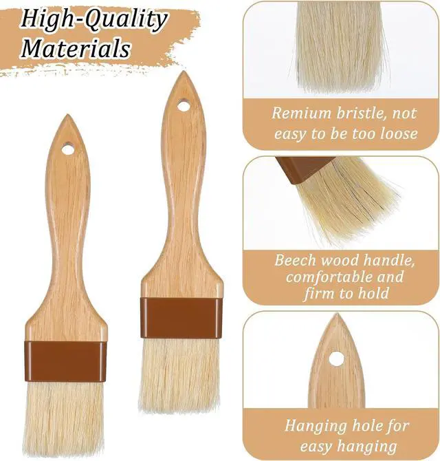 Alt view image 4 of 7 - 2Pcs Basting Brushes for Cooking, Cooking Brush for Oil and Sauce, Suitable for Oil Sauce Kitchen Baking Tools
