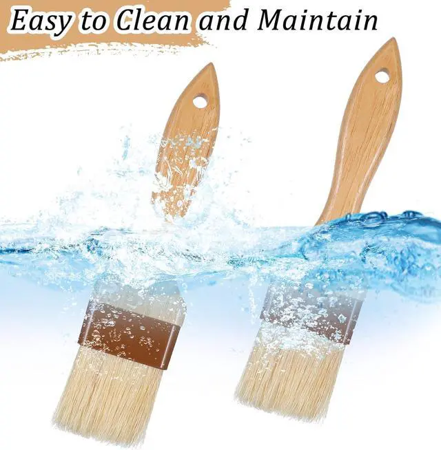 Alt view image 6 of 7 - 2Pcs Basting Brushes for Cooking, Cooking Brush for Oil and Sauce, Suitable for Oil Sauce Kitchen Baking Tools