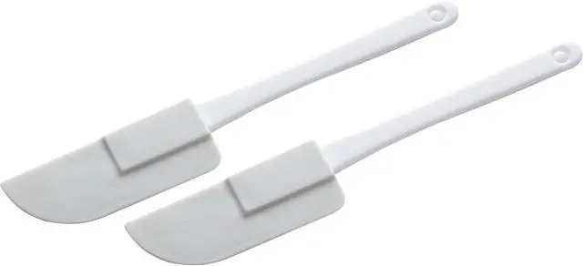 Main image of Chef Craft Select Plastic Mini Spatula Set, 6 inches in length 2 piece set, White