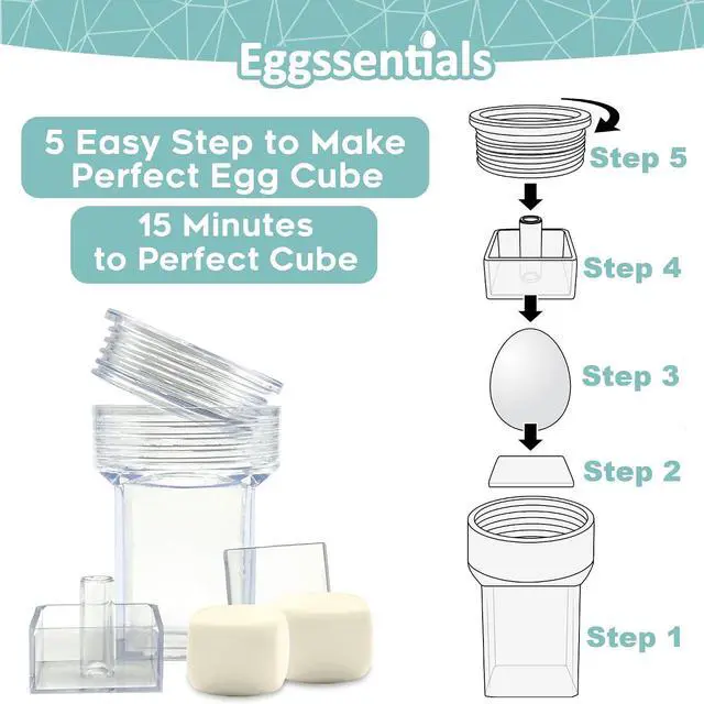 Alt view image 2 of 7 - Eggssentials Square Egg Press - Egg Shaper - Cuber for Hard Boiled Eggs - 15 Minutes to Perfect Cubes