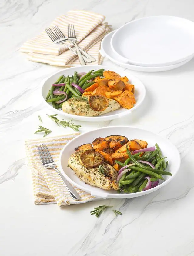 Alt view image 4 of 4 - GoodCook Everyday Microwave Plates Stay-Cool Stackable Lightweight Design, Set of 4