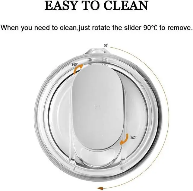 Alt view image 7 of 7 - 40 oz Stronghold Tumbler Lid Replacement/Compatible with Stanley Quencher,Spill Proof &Leak-Proof Tumbler Cover for Stanley Cup Accessories
