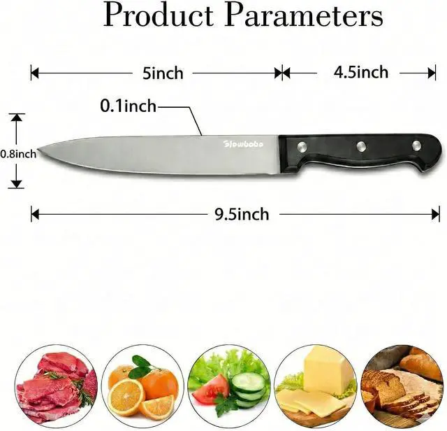Alt view image 3 of 7 - 5 Inch Paring Knife with Sheath, Ultra Sharp Stainless Steel Utility Knife with Triple Rivet Ergonomic Handle, 4oz Lightweight Small Kitchen Knife for Fruits And Vegetables Peeling & Slicing
