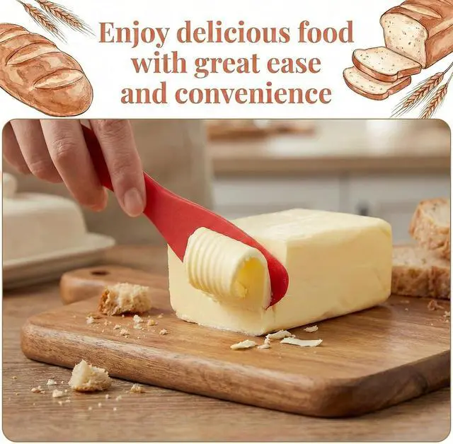 Alt view image 5 of 7 - 8Pcs Colorful Plastic Butter Knife Spreader, Multi Purpose Butter Knives Cheese Spreader Frosting Knives