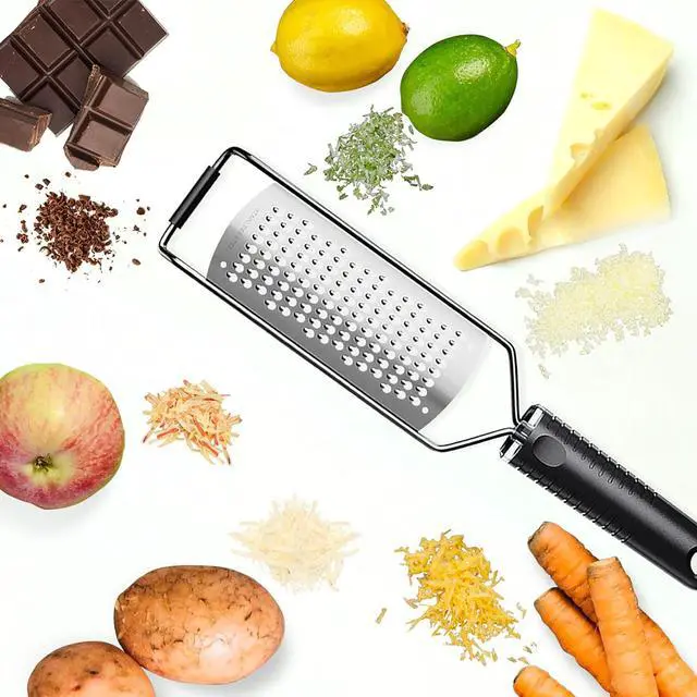 Alt view image 3 of 7 - Cheese Grater with Non-Slip Handle, Extra Coarse Grater,L12" X W2.5"