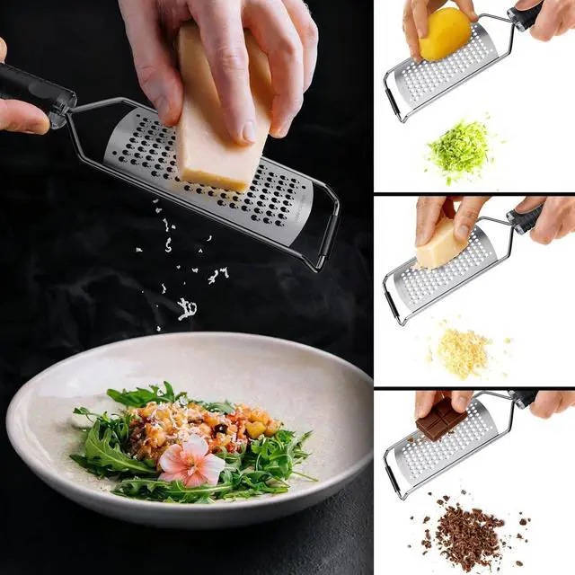 Alt view image 4 of 7 - Cheese Grater with Non-Slip Handle, Extra Coarse Grater,L12" X W2.5"