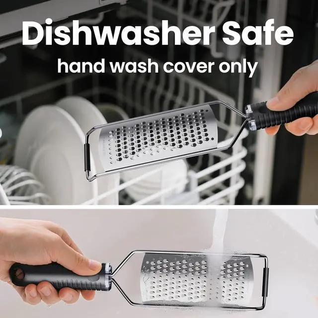 Alt view image 7 of 7 - Cheese Grater with Non-Slip Handle, Extra Coarse Grater,L12" X W2.5"