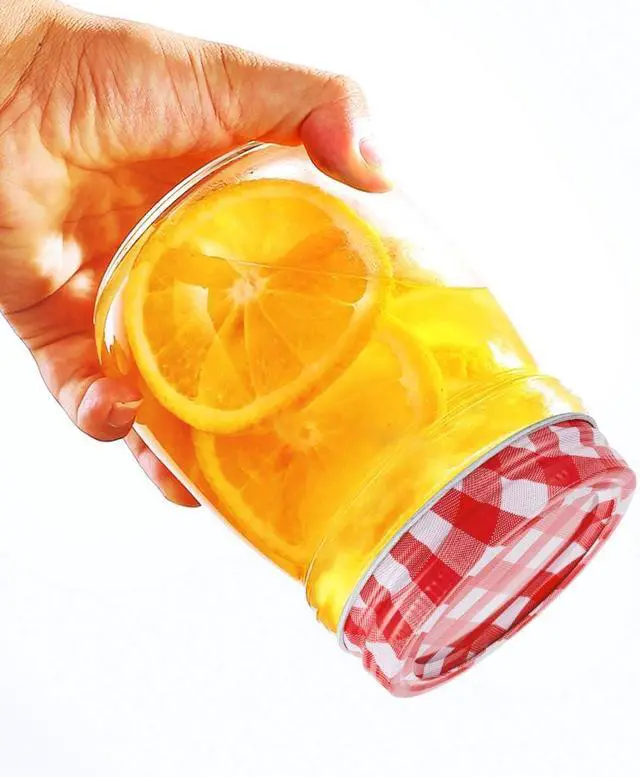 Alt view image 3 of 6 - 48pcs/24Set Regular Mouth Canning Lids Bands Split-Type for Mason Jar | Canning Lids (red and white)