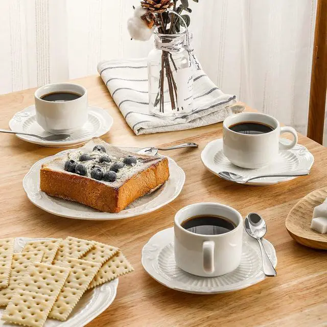 Alt view image 7 of 7 - Hiware 6-Piece Demitasse Espresso Spoons, 4 Inches Stainless Steel Mini Coffee Spoons