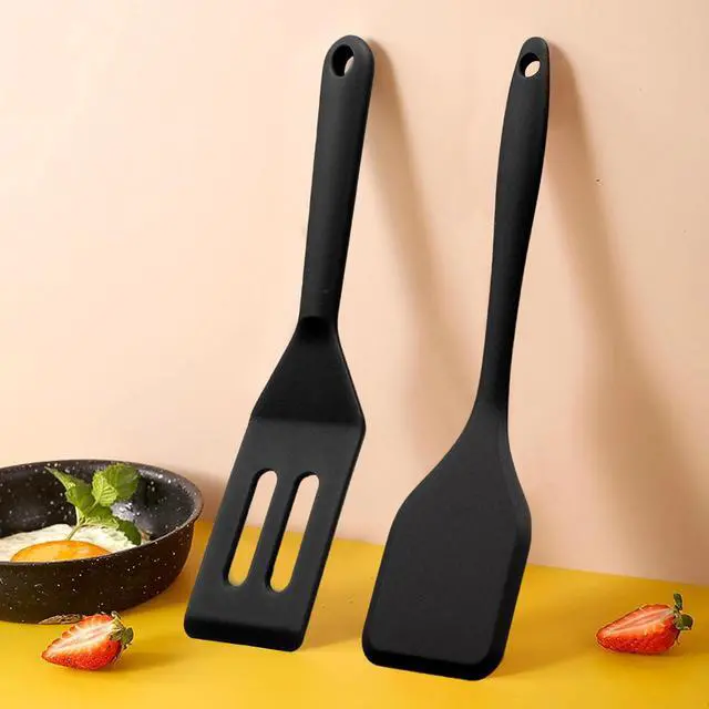 Alt view image 2 of 6 - Small Silicone Spatula Set, Mini Spatulas for Baking, Cooking, Serving | Heat resistant to 446°F, thin narrow spatulas for kitchen use safe for non stick frying pans, great for cookies & brownies