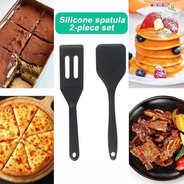 Alt view image 4 of 6 - Small Silicone Spatula Set, Mini Spatulas for Baking, Cooking, Serving | Heat resistant to 446°F, thin narrow spatulas for kitchen use safe for non stick frying pans, great for cookies & brownies