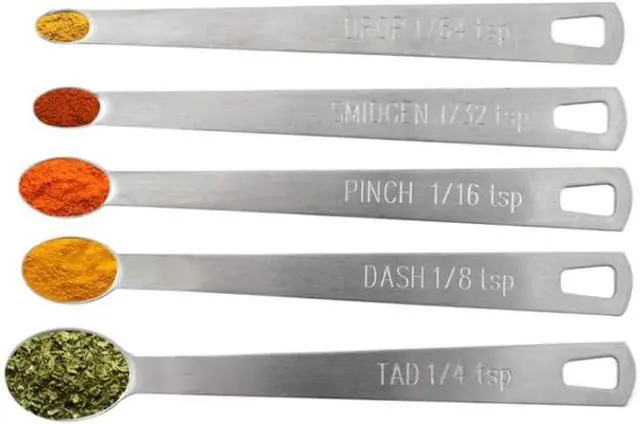 Alt view image 2 of 5 - LIUSM Mini Stainless Steel Measuring Spoons Set (Set of 5)