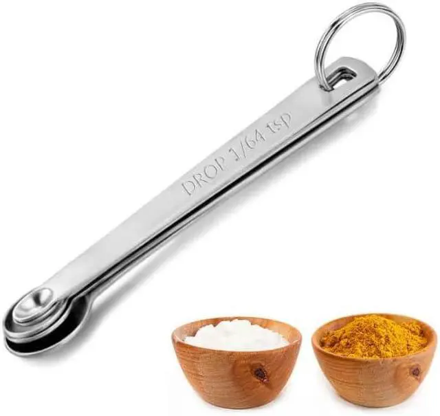 Alt view image 5 of 5 - LIUSM Mini Stainless Steel Measuring Spoons Set (Set of 5)