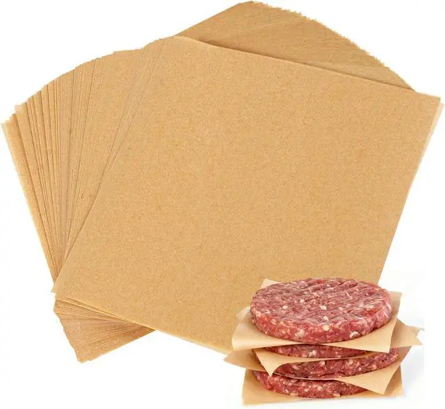 Main image of Ninsula 400PCS Patty Paper, 6x6 In Unbleached Parchment Paper Squares, Non-Stick Hamburger Patty Paper for Separating Burgers, Butter, Cookies, Freezing, Baking and Candy Wrapper