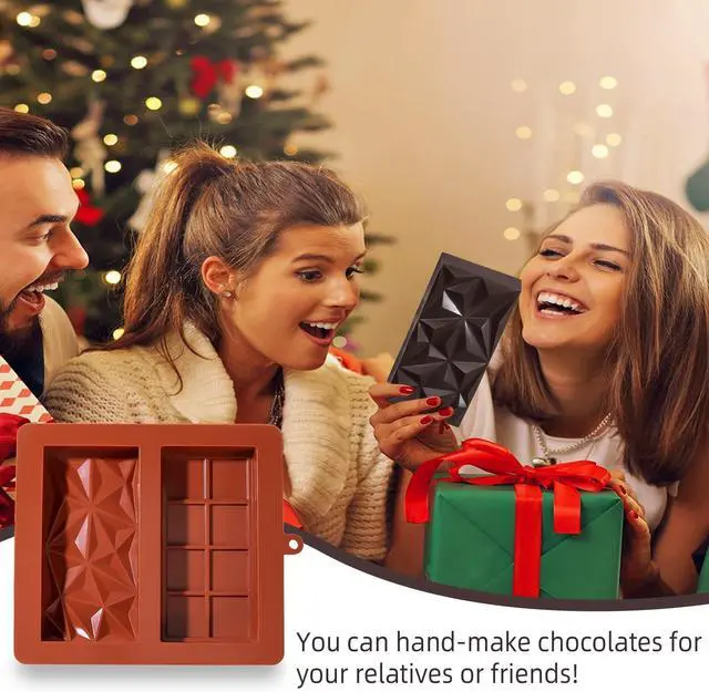 Alt view image 6 of 7 - UWILLION Chocolate Bar Mold Deep Dubai 1 Inch Pistachio Chocolate Bar Silicone Thick Mold for Stuffed Bar, Large Candy Bar Mould for Filling