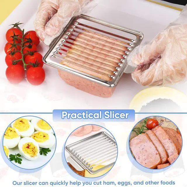 Alt view image 3 of 7 - Musubi Press Mold Kit with Slicer for SPAM, 2 Pack Hawaiian Sushi Rice Press Maker for Onigiri (Non-Stick, Easy Clean)
