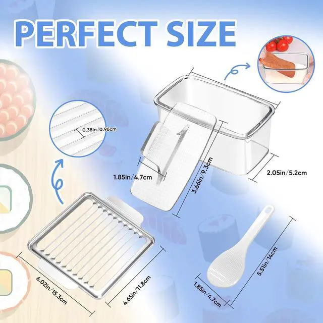 Alt view image 5 of 7 - Musubi Press Mold Kit with Slicer for SPAM, 2 Pack Hawaiian Sushi Rice Press Maker for Onigiri (Non-Stick, Easy Clean)