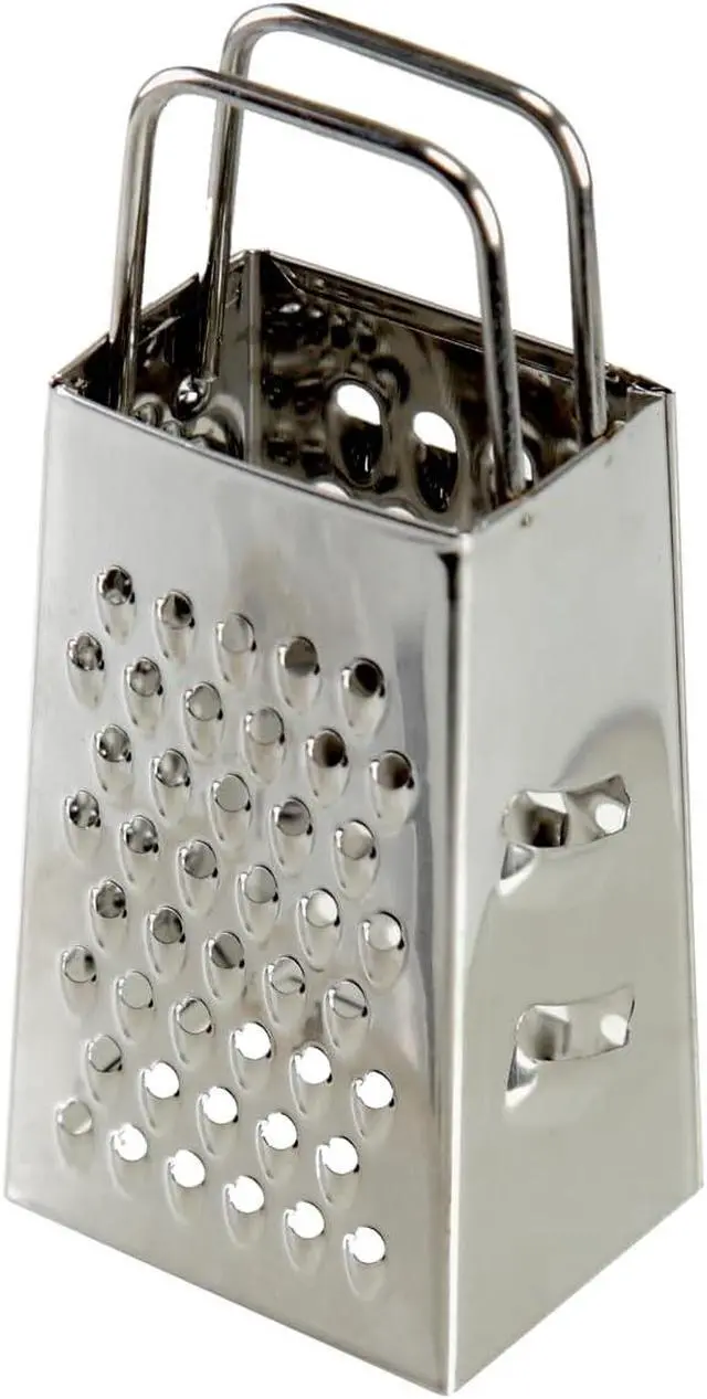 Alt view image 6 of 7 - Mini Box Cheese Graters Set of 4, Stainless Steel Grater for Ginger, Garlic, Lemon, Potato, Chocolate, Vegetables (2.3 * 1.38inch)
