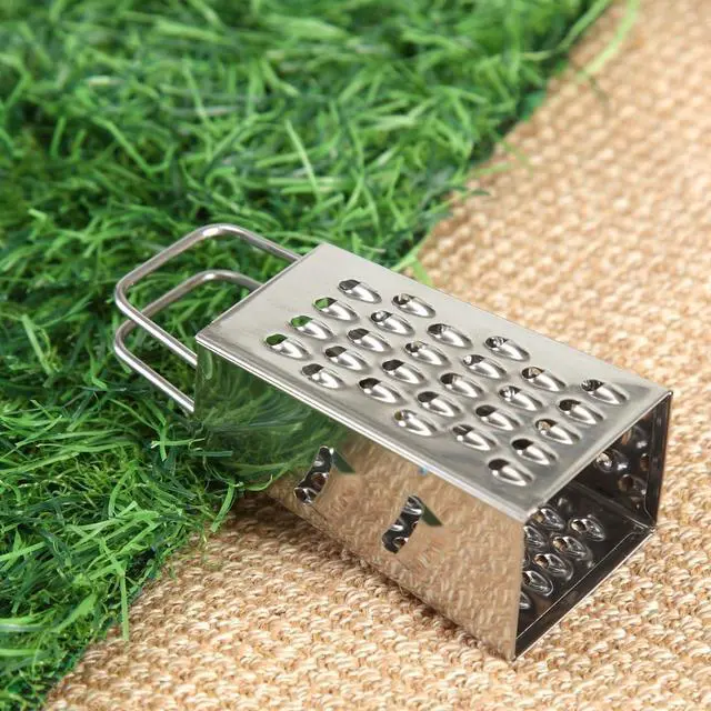 Alt view image 7 of 7 - Mini Box Cheese Graters Set of 4, Stainless Steel Grater for Ginger, Garlic, Lemon, Potato, Chocolate, Vegetables (2.3 * 1.38inch)