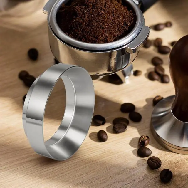 Alt view image 6 of 7 - 51mm Espresso Dosing Funnel with Magnetic, 51mm Portafilter Funnel, Dosing-Funnels, Compatible with Filter Espresso Dosings Funnels, 8 Magnets (Silver)